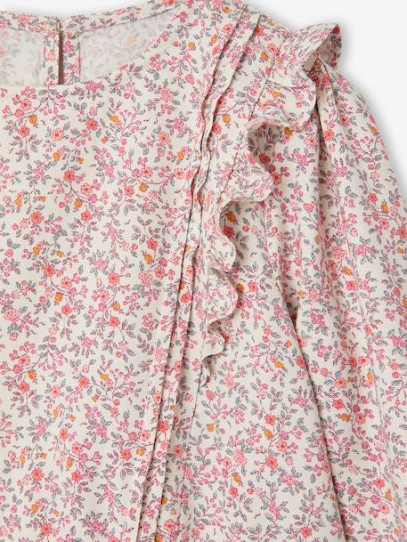 Robe courte fille manches longues vanille - vertbaudet enfant 