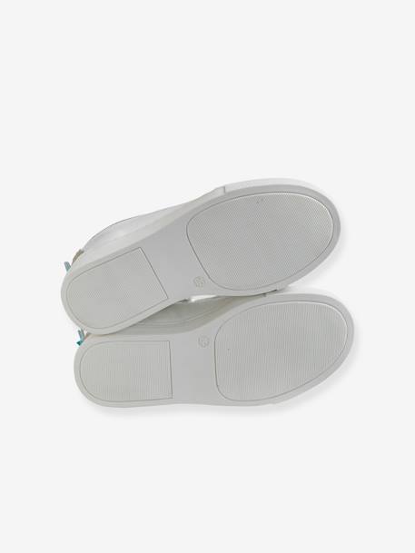 Baskets ananas fille en cuir BLANC - vertbaudet enfant 