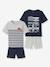 Lot de 2 pyjashorts garçon assortis Flags BASICS lot encre - vertbaudet enfant 