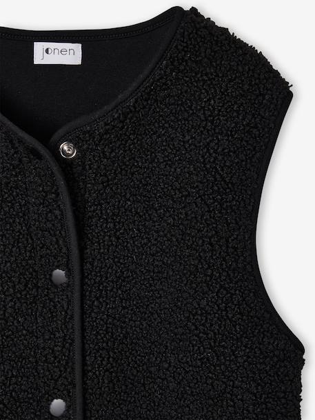 Veste sans manches chocolat+noir+sable - vertbaudet enfant 