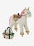 Trekpaardje FSC 100%-hout bruin+donkerbruin+ecru+wit - vertbaudet enfant 