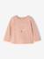 T-shirt manches longues bébé fille rose poudré+vanille - vertbaudet enfant 