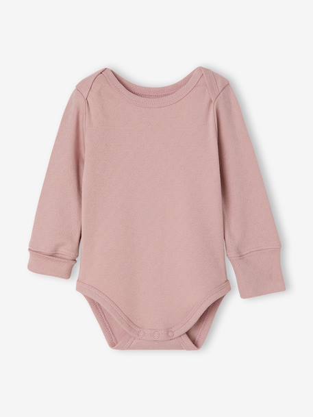 Lot de 3 bodies manches longues bébé fille rose - vertbaudet enfant 