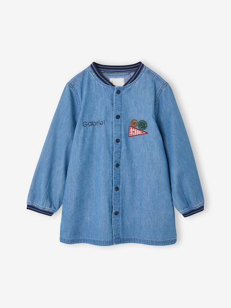 Personaliseerbare jongensschort jeansblauw - vertbaudet enfant 