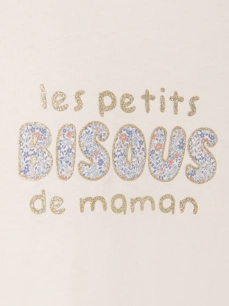 T-shirt manches longues bébé fille écru - vertbaudet enfant 