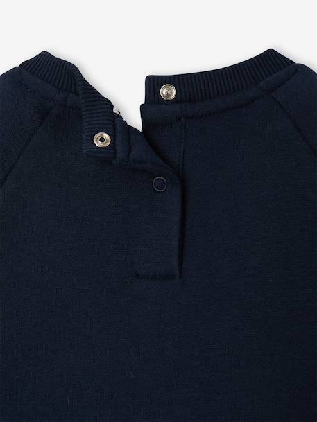Sweat bébé manches longues marine+ocre - vertbaudet enfant 