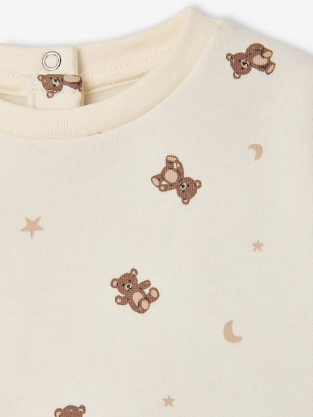 Ensemble sweat et pantalon bébé garçon écru - vertbaudet enfant 