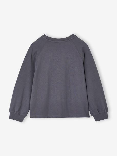 Meisjesshirt met studs inktblauw+pruim - vertbaudet enfant 