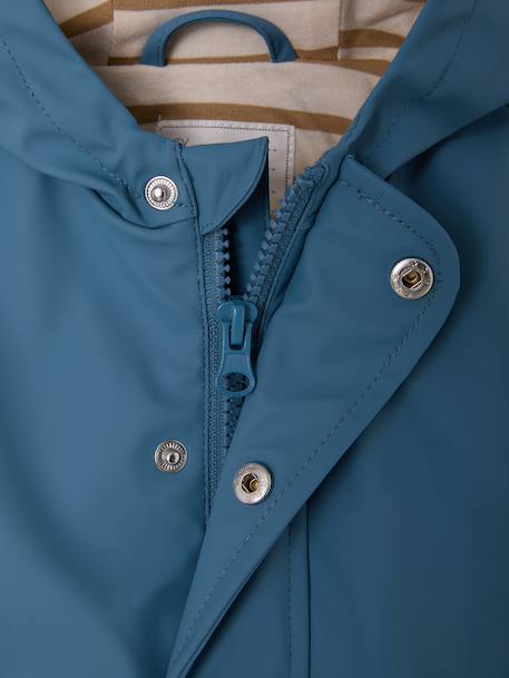 Regenjas met capuchon voor baby's oceaanblauw - vertbaudet enfant 