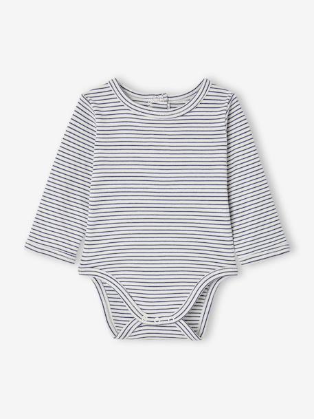 Ensemble 3 pièces bébé personnalisable gris chiné - vertbaudet enfant 