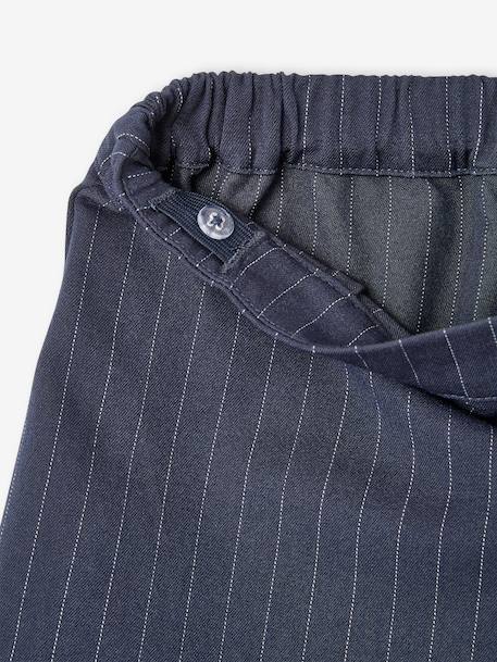 Jupe-short plissée fille anthracite+marine - vertbaudet enfant 