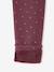 Lot 2 Leggings fille doublés maille polaire anthracite+prune - vertbaudet enfant 