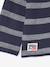 Tee-shirt manches longues effet rayé garçon marine+rayé blanc - vertbaudet enfant 