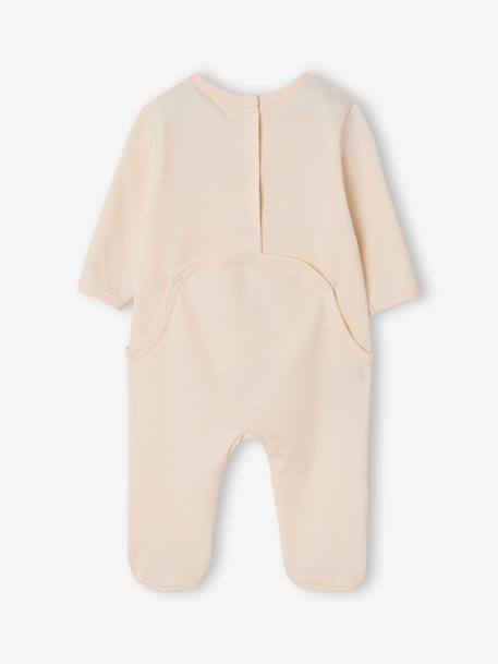 Lot de 3 dors bien bébé ouverture dos écru+vert sauge - vertbaudet enfant 