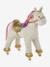 Cheval à roulettes en bois FSC® blanc+brun+écru+marron - vertbaudet enfant 