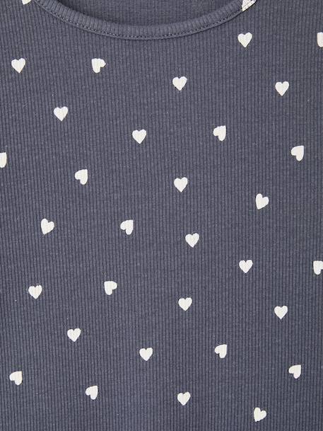 Set van 3 meisjes T-shirts met lange mouwen ecru+inktblauw+vanille - vertbaudet enfant 
