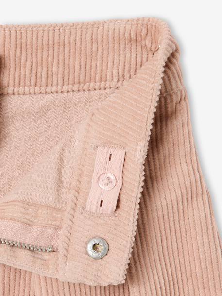 Jupe short fille plissée beige+bordeaux+vert anglais - vertbaudet enfant 