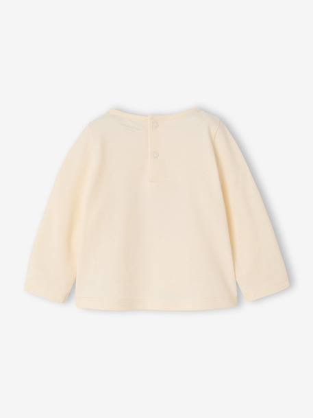 T-shirt manches longues bébé fille rose poudré+vanille - vertbaudet enfant 
