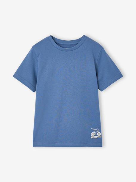 Lot 3 T-shirts manches courtes bleu pétrole+caramel+marine+noix de pécan+vert amande+vert sauge - vertbaudet enfant 