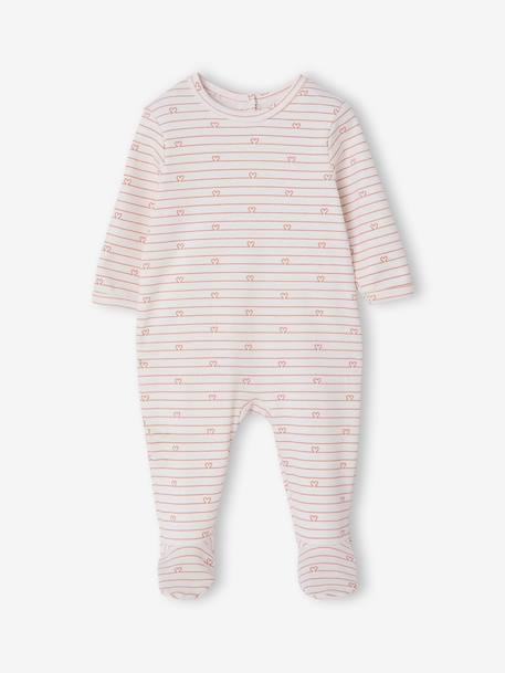 Lot de 3 dors bien bébé ouverture dos écru+vert sauge - vertbaudet enfant 
