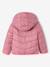 Doudoune fille légère réversible anthracite+mauve+rose pâle - vertbaudet enfant 