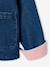 Veste denim fille col velours bleu moyen - vertbaudet enfant 