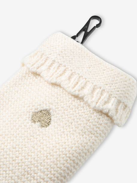 Ensemble bébé fille tricot bonnet snood moufles écru - vertbaudet enfant 