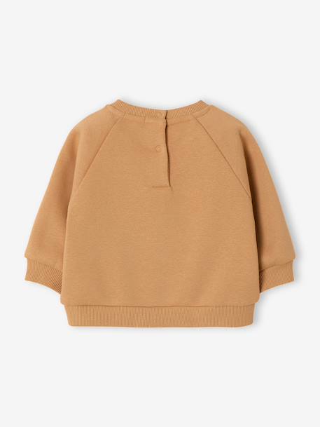 Sweat bébé manches longues marine+ocre - vertbaudet enfant 