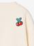Sweatshirt met badges meisje ecru - vertbaudet enfant 