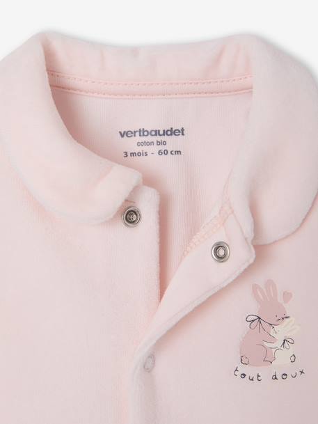 Lot de 2 dors-bien bébé ouverture devant cappuccino+rose pâle+vert sauge - vertbaudet enfant 