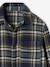 Chemise à carreaux en flanelle garçon bleu ardoise+bleu nuit+camel+carreaux marine+carreaux vert+vert anglais - vertbaudet enfant 