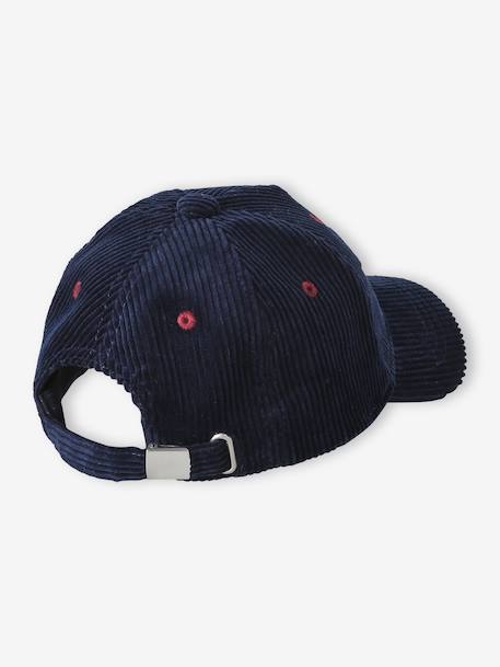 Jongenspet van corduroy marineblauw - vertbaudet enfant 