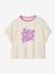 T-shirt manches courtes fille écru - vertbaudet enfant 