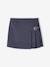 Jupe-short plissée fille anthracite+marine - vertbaudet enfant 