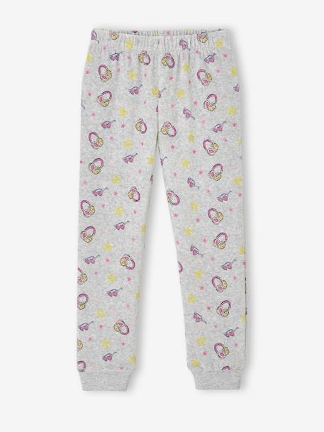 Set van 2 lange meisjespyjama's gemêleerd grijs - vertbaudet enfant 