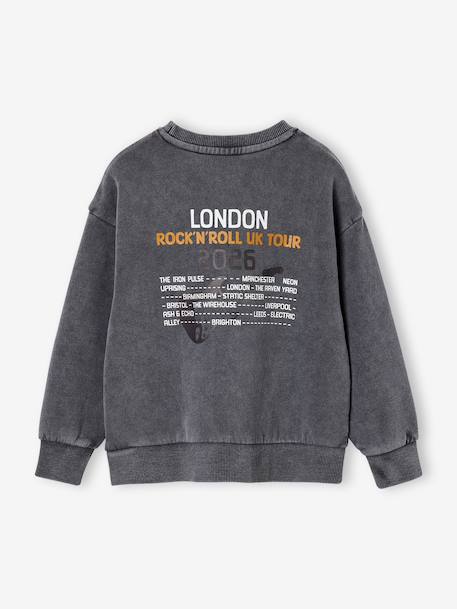 Sweat garçon col rond gris ardoise - vertbaudet enfant 