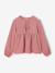 Blouse manches longues fille blush+écru - vertbaudet enfant 