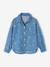 Chemise fille manches longues bleu jean - vertbaudet enfant 