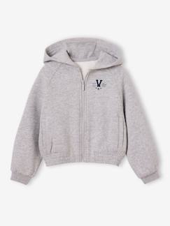 -Sweat à capuche zippé fille