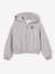 Sweat à capuche zippé fille gris chiné - vertbaudet enfant 