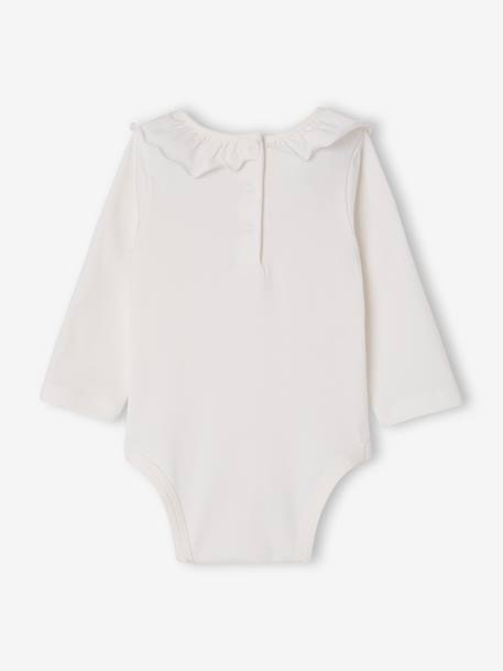 Lot de 2 bodies naissance manches longues à col rose pâle - vertbaudet enfant 