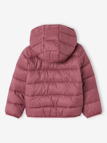 Doudoune fille légère à capuche lilas+marine+prune+rose+vert de gris - vertbaudet enfant 
