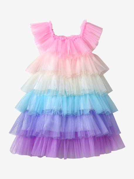 Regenboog verkleedjurk meerkleurig - vertbaudet enfant 