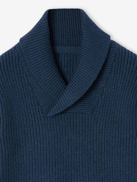 Jongenstrui met hoge kraag gekruist oceaanblauw - vertbaudet enfant 