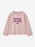 T-shirt manches longues fille encre+rose pâle+vert - vertbaudet enfant 