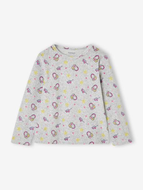 Set van 2 lange meisjespyjama's gemêleerd grijs - vertbaudet enfant 