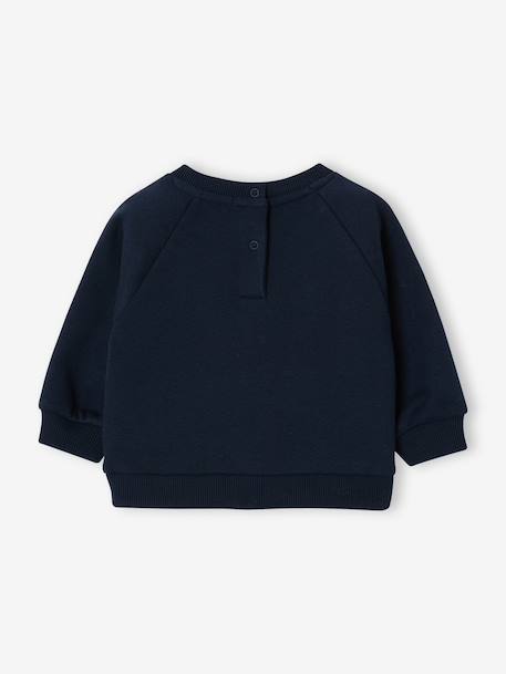 Sweat bébé manches longues marine+ocre - vertbaudet enfant 