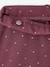 Lot 2 Leggings fille doublés maille polaire anthracite+prune - vertbaudet enfant 