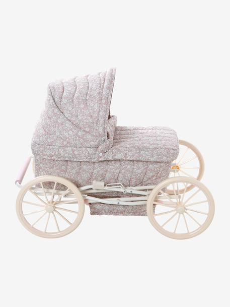 Poppenwagen ecru+rozen+zwart - vertbaudet enfant 
