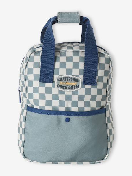 Sac à dos bébé personnalisable bleu grisé - vertbaudet enfant 